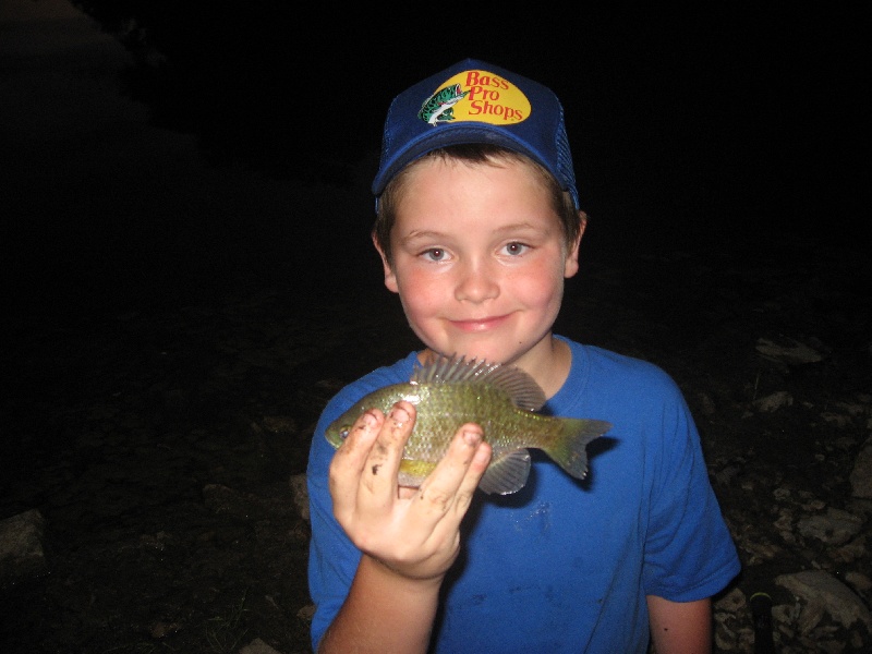 Wow dad this is a big Bluegill